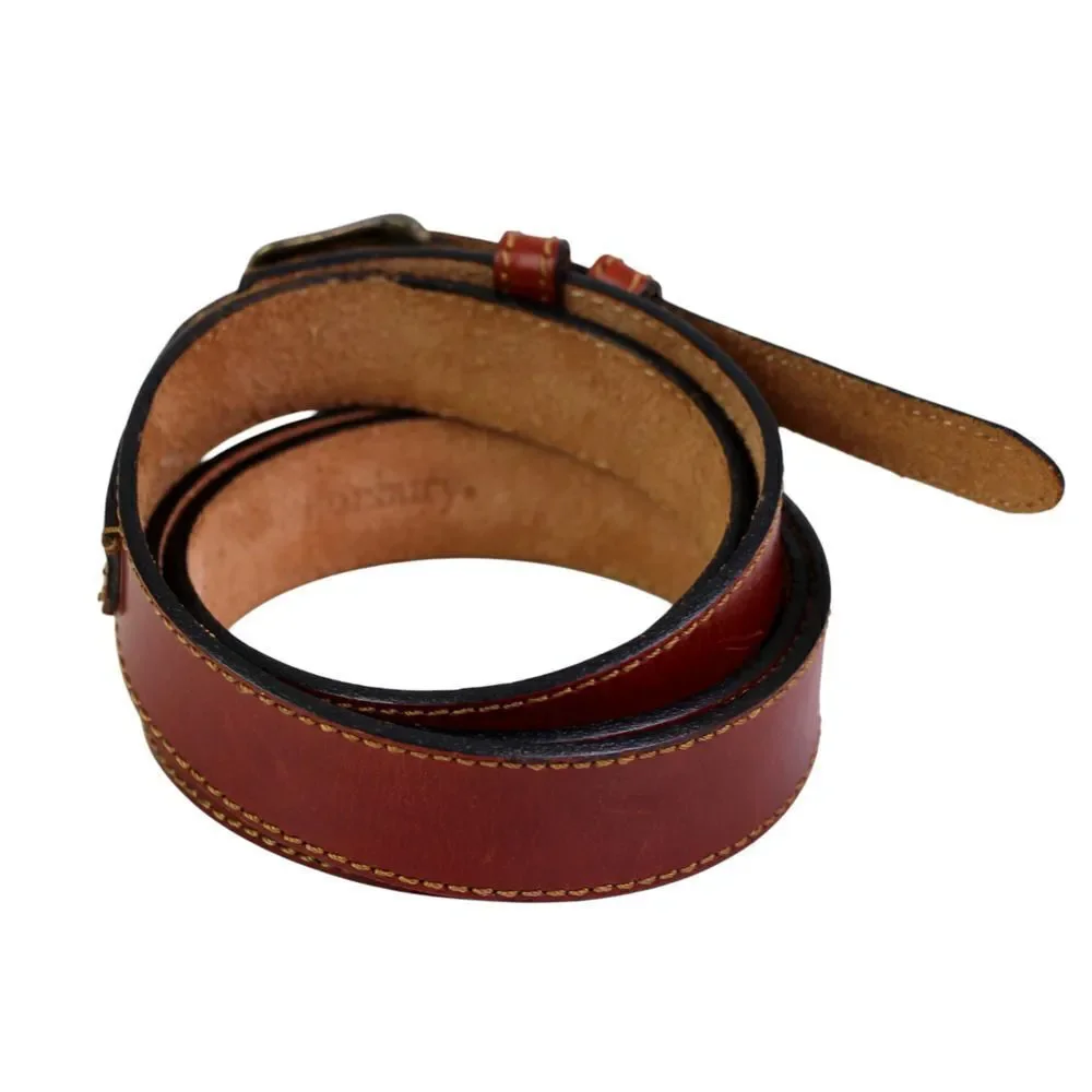 Danbury BROWN GENUINE LEATHER 1 1/8
